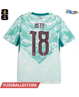 Günstige Portugal Pedro Neto #18 Auswärtstrikot WM 2026 Kurzarm